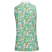 Women's Smith & Quinn Green Arnold Palmer Invitational Alice Conversational Sleeveless Polo