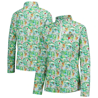 Women's Smith & Quinn Green Arnold Palmer Invitational Ava Conversational Quarter-Zip Pullover