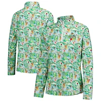 Women's Smith & Quinn Green Arnold Palmer Invitational Ava Conversational Quarter-Zip Pullover