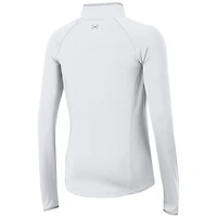 Women's Under Armour  White Arnold Palmer Invitational T2 Green Quarter-Zip Pullover Top