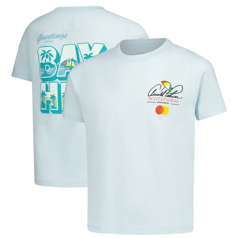 Youth Flomotion Light Blue Arnold Palmer Invitational Greetings from Bay Hill T-Shirt