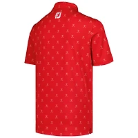 Youth FootJoy Red Arnold Palmer Invitational Golf Clubs Print Polo