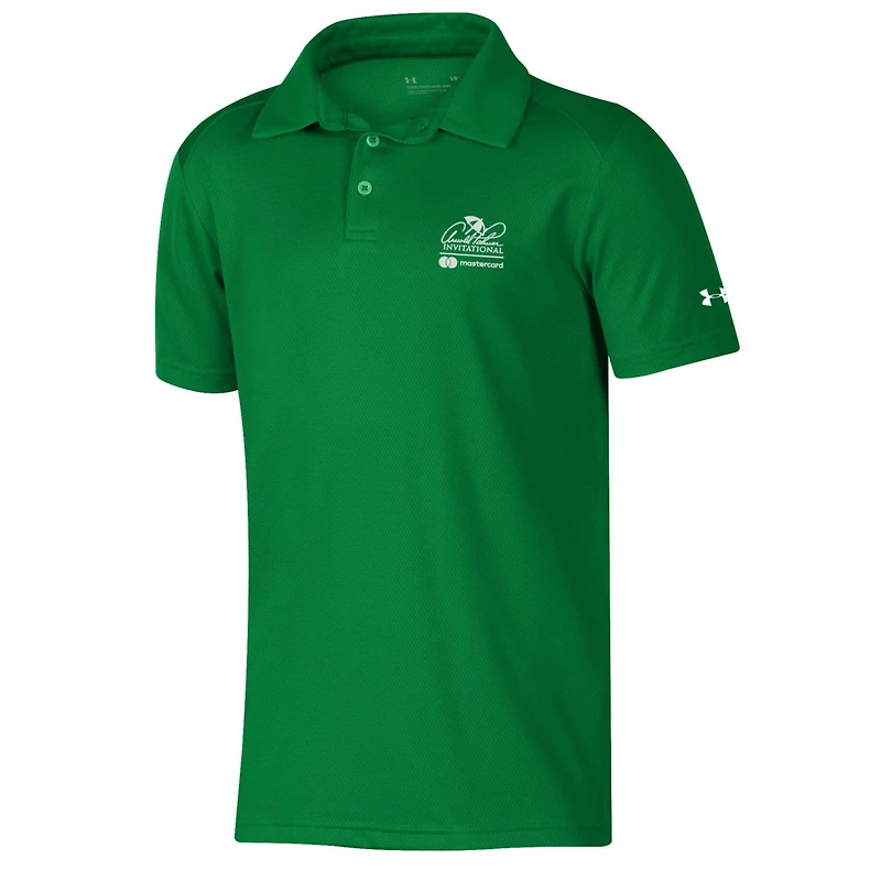 Polo en maille technique sur invitation pour jeunes Under Armour Kelly vert Arnold Palmer