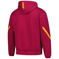 Veste à capuche zippée intégrale adidas rouge AS Roma 2025/26 Anthem pour homme