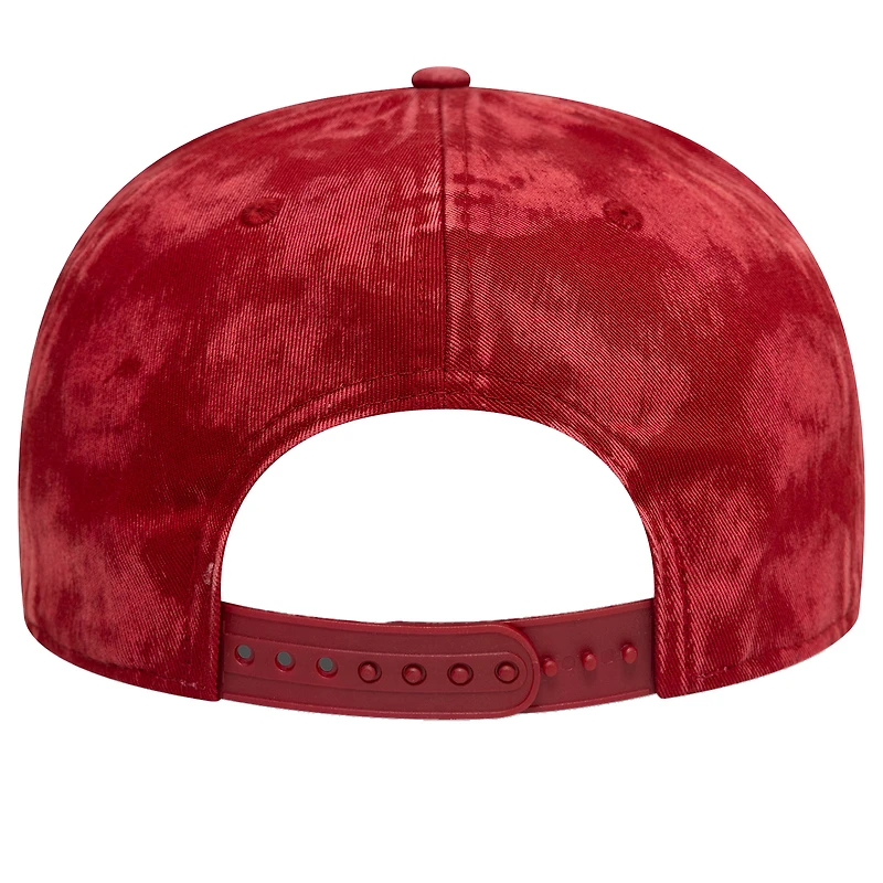 Men's New Era Red AS Roma Tie-Dye 9FIFTY Snapback Hat