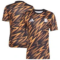 Haut d'avant-match adidas noir AS Roma 2025/26 AEROREADY pour homme