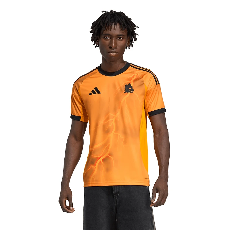 Men's adidas Orange AS Roma 2025/26 Away Replica Jersey