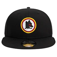 Men's New Era Black AS Roma Lupetto 9FIFTY Snapback Hat