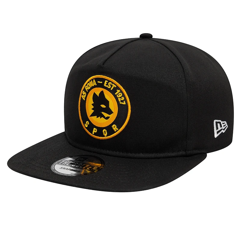 Men's New Era  Black AS Roma SPQR Golfer Snapback Hat