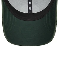 Casquette ajustable 9FORTY ton sur ton en velours côtelé vert AS Roma New Era pour hommes
