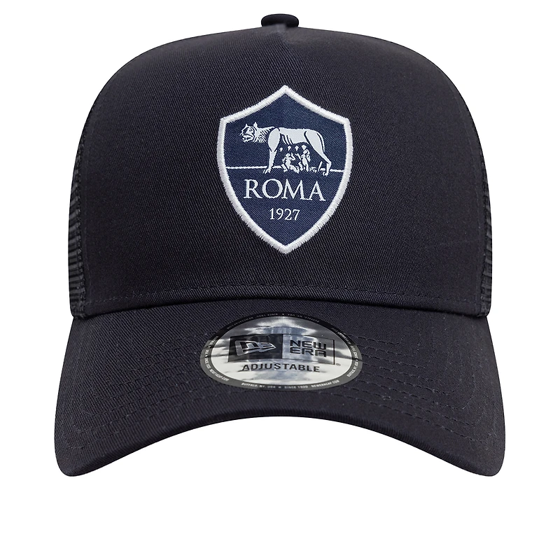 Men's New Era Navy AS Roma Trucker Adjustable Hat