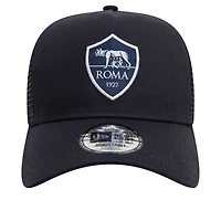 Men's New Era Navy AS Roma Trucker Adjustable Hat