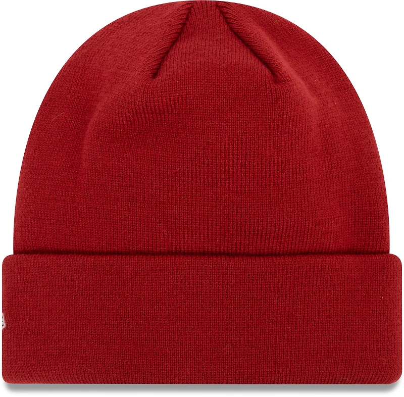 Bonnet en tricot à revers AS Roma Core New Era rouge pour homme