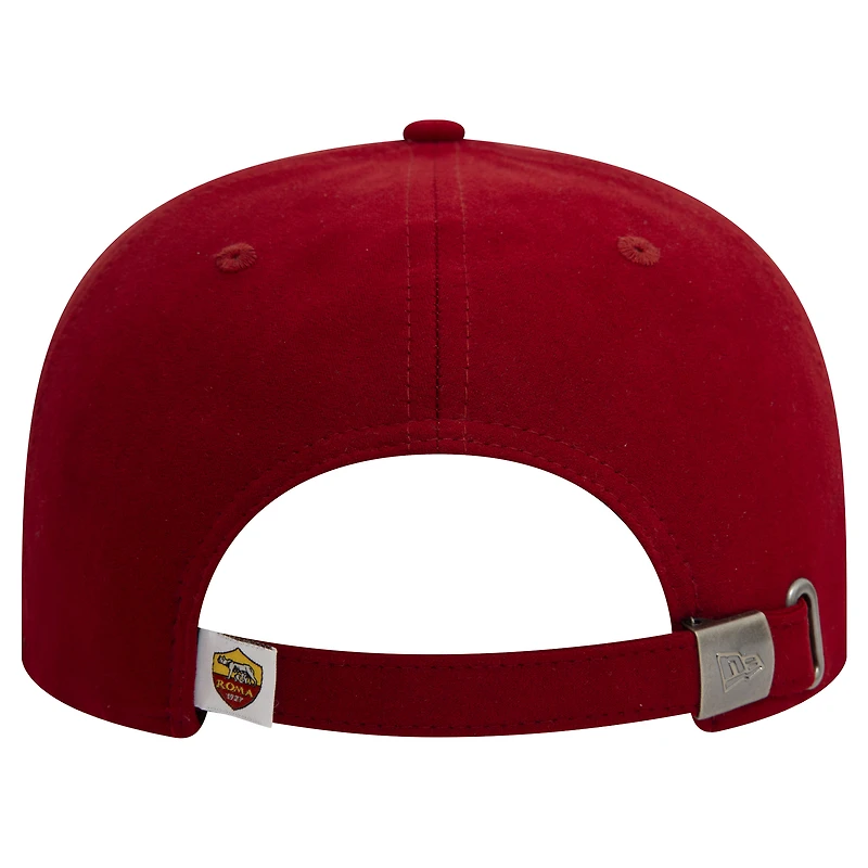 Men's New Era Red AS Roma Suede Low Profile 9FIFTY Stretch-Snap Hat