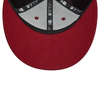 Men's New Era Red AS Roma Suede Low Profile 9FIFTY Stretch-Snap Hat