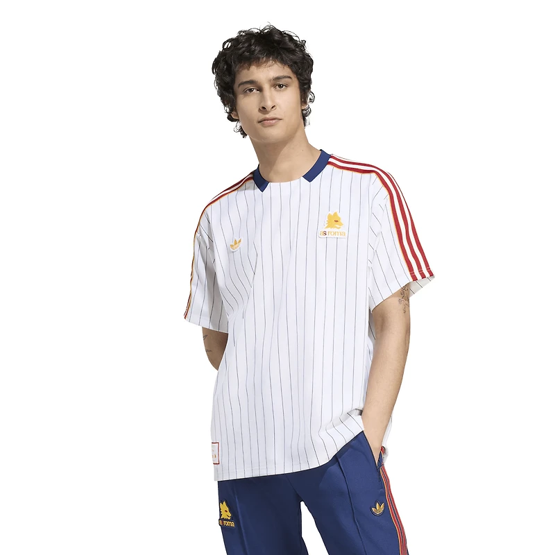 Maillot unisexe adidas blanc AS Roma Terrace Icons