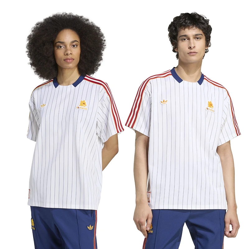 Unisex adidas  White AS Roma Terrace Icons Jersey