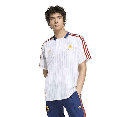 Maillot unisexe adidas blanc AS Roma Terrace Icons
