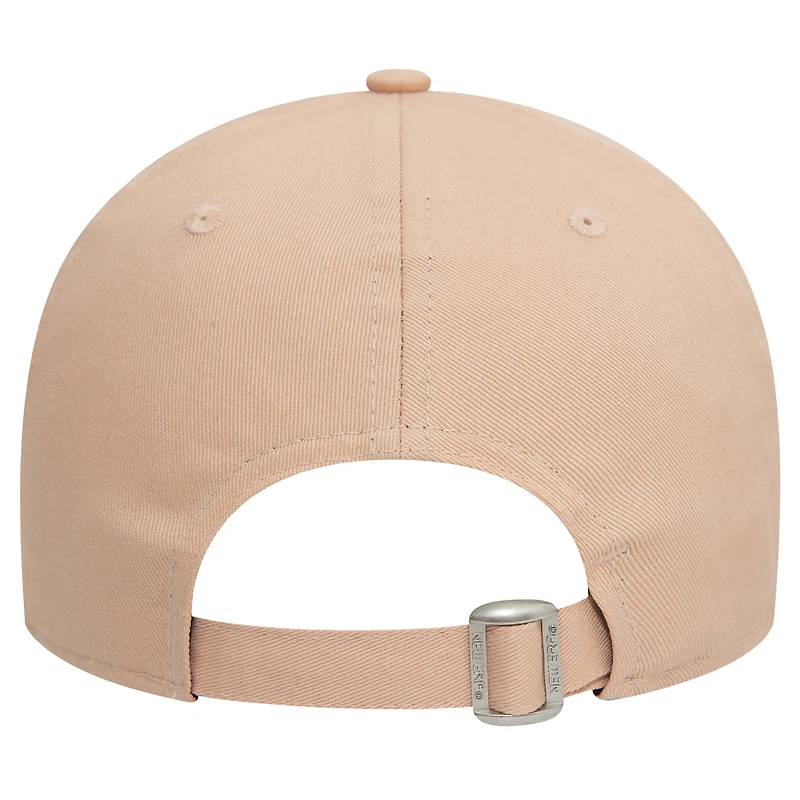 Women's New Era Pink AS Roma Wordmark 9FORTY Adjustable Hat