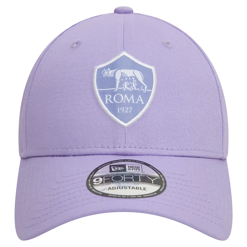 Women's New Era Purple AS Roma Micro 9FORTY Adjustable Hat