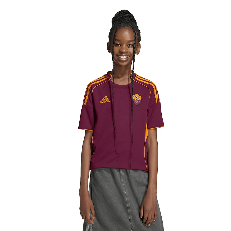 Youth adidas Red AS Roma 2025/26 Home Replica Jersey