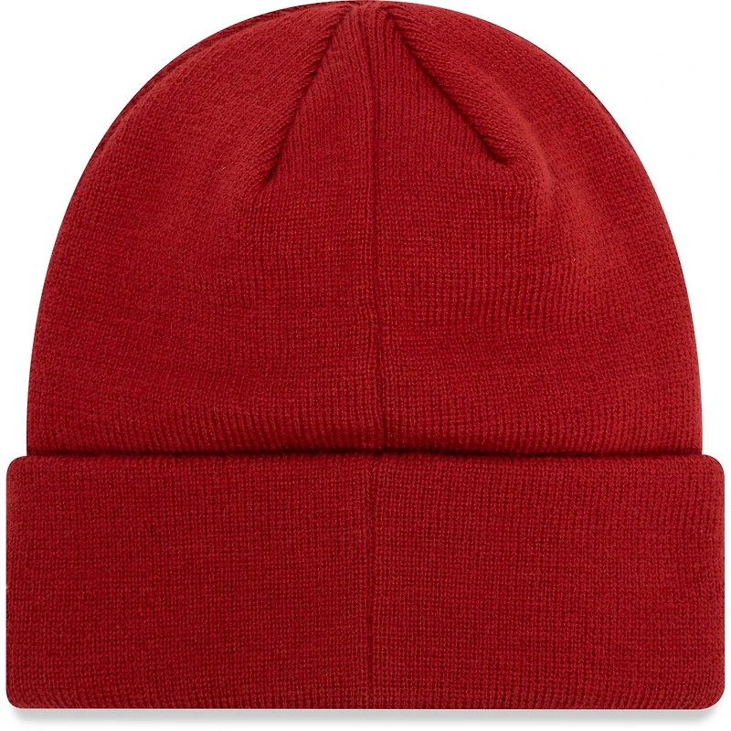 Youth New Era Red AS Roma Core Cuffed Knit Hat