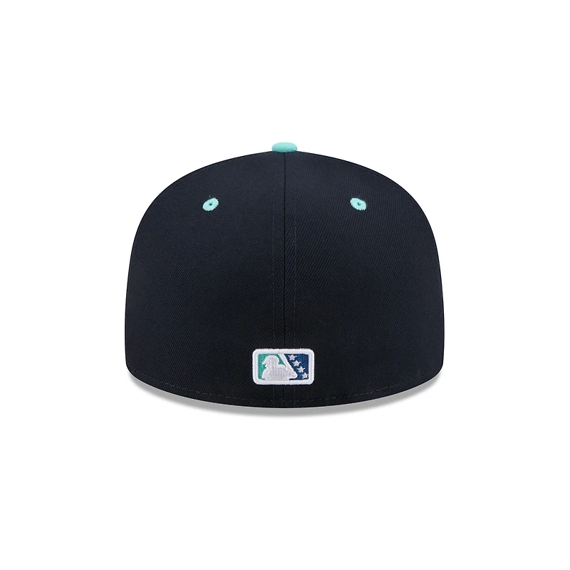 Casquette ajustée 59FIFTY bleu marine pour homme, thème Asheville Tourists, New Era