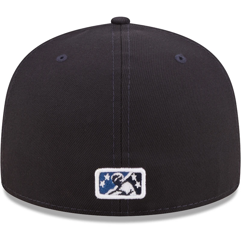 Casquette ajustée 59FIFTY pour homme bleu marine Asheville Tourists Authentic Collection New Era
