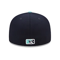 Casquette ajustée New Era Asheville Tourists Marvel x Minor League 59FIFTY bleu marine pour homme
