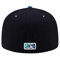 Men's New Era Navy Asheville Tourists Theme Night Beer City 59FIFTY Fitted Hat
