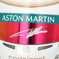Casque Aston Martin 2025 China Special autographié par Fernando Alonso, échelle 1:2