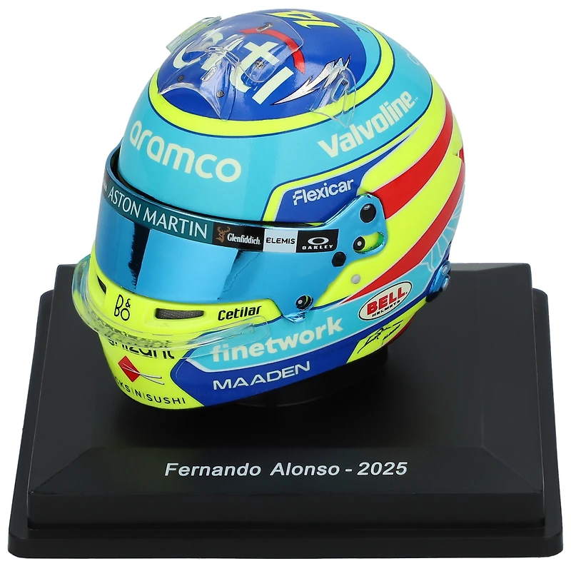 Spark Models Fernando Alonso Aston Martin 2025 Casque à l'échelle 1:5