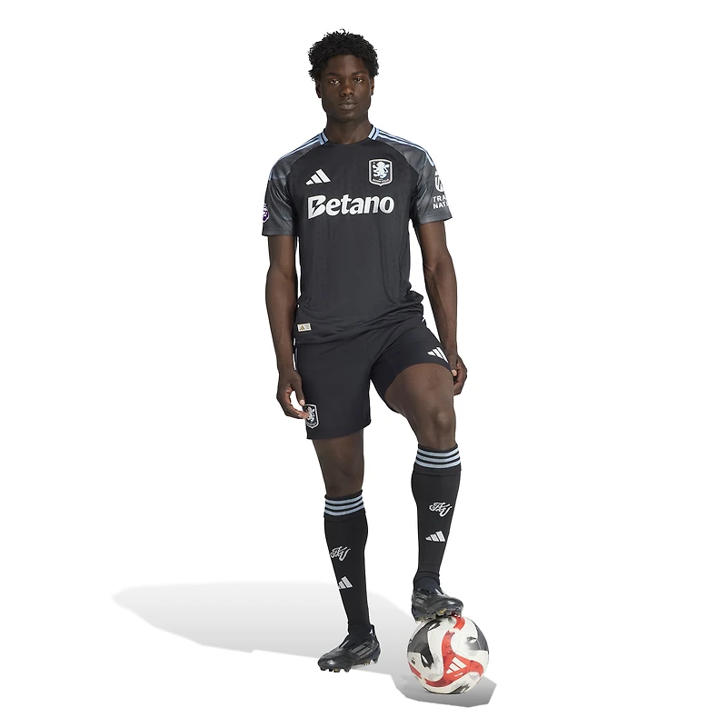 Men's adidas Black Aston Villa 2025/26 Away Authentic Jersey