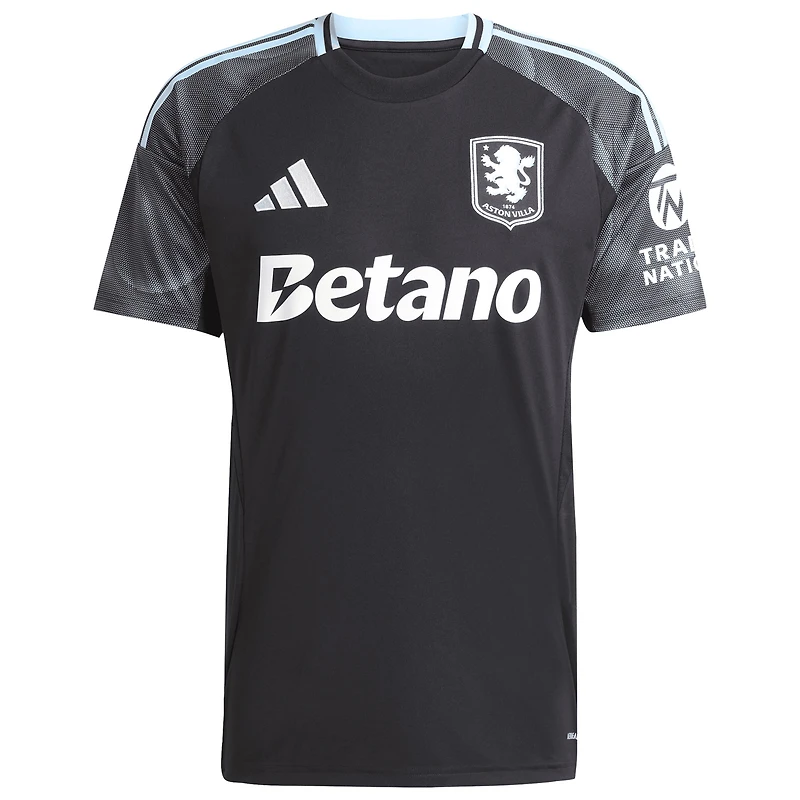 Men's adidas  Black Aston Villa 2025/26 Away Replica Jersey