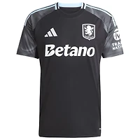 Men's adidas  Black Aston Villa 2025/26 Away Replica Jersey