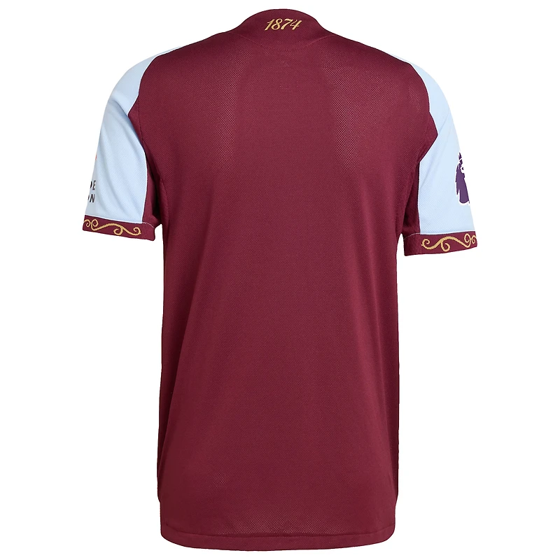 Maillot adidas Claret Aston Villa domicile authentique 2025/26 pour homme