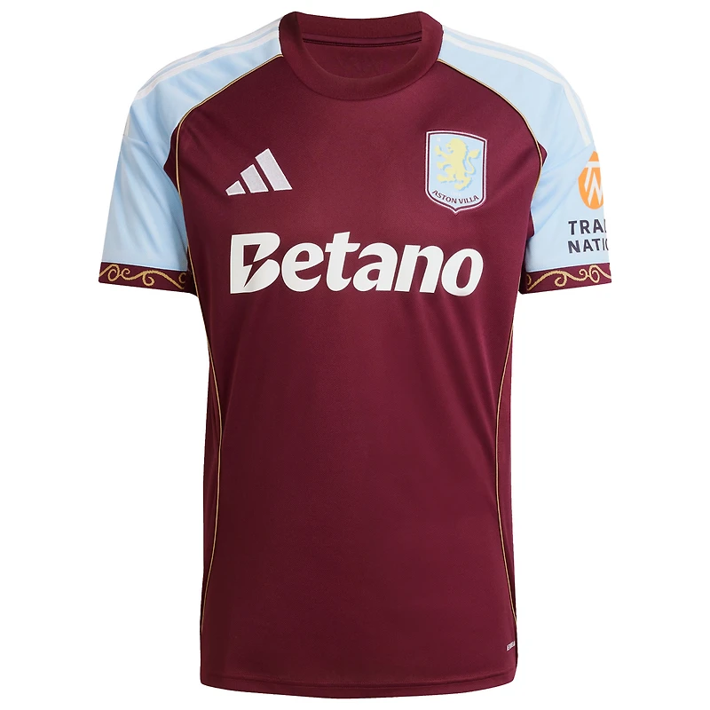 Maillot adidas Claret Aston Villa Domicile 2025/26 Réplique pour Homme