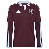 Maillot domicile réplique à manches longues adidas Claret Aston Villa 2026/27 pour homme