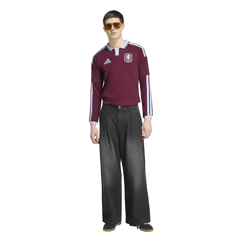 Men's adidas Claret Aston Villa  Home 2026/27 Replica Long Sleeve Jersey