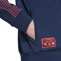 Veste de survêtement zippée adidas bleu marine Aston Villa Terrace Icons pour homme