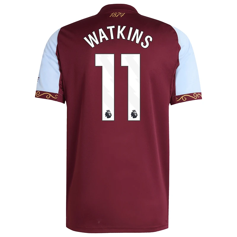 Maillot adidas Ollie Watkins Claret Aston Villa Domicile 2025/26 pour homme