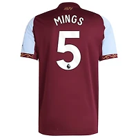 Maillot adidas Tyrone Mings Claret pour homme, réplique domicile Aston Villa 2025/26
