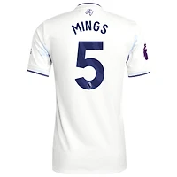 Maillot de joueur authentique adidas Tyrone Mings blanc Aston Villa 2025/26 pour homme