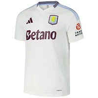 Men's adidas White Aston Villa 2024/25 Away Replica Jersey