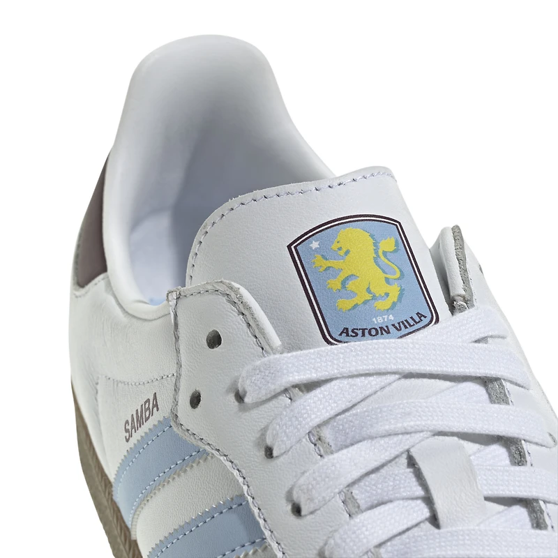 Chaussures unisexes adidas blanches Aston Villa Domicile Team Samba