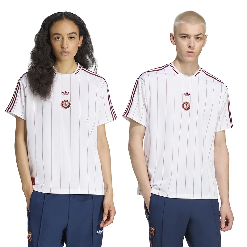 Maillot unisexe adidas blanc Aston Villa Terrace Icons