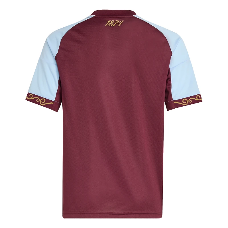 Youth adidas  Claret Aston Villa 2025/26 Home Replica Jersey