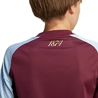 Youth adidas  Claret Aston Villa 2025/26 Home Replica Jersey