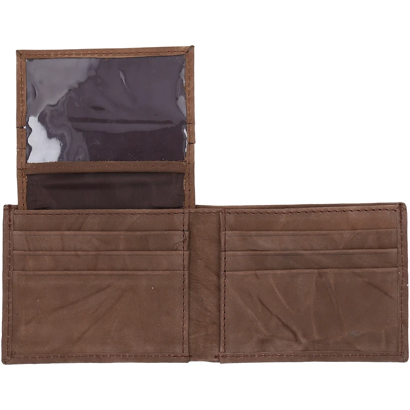 Portefeuille à deux volets en cuir Athletics