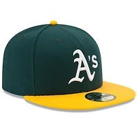 Oakland Athletics New Era Home Authentic Collection On-Field 59FIFTY - Casquette ajustée Vert / Or